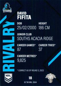 2023 NRL Traders Rivalry #18 David Fifita Back